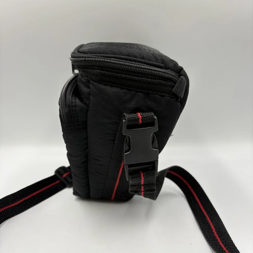 Pentax Black Nylon‎ Camera Shoulder Holster Bag Belt Loop Padded Strap Case DSLR